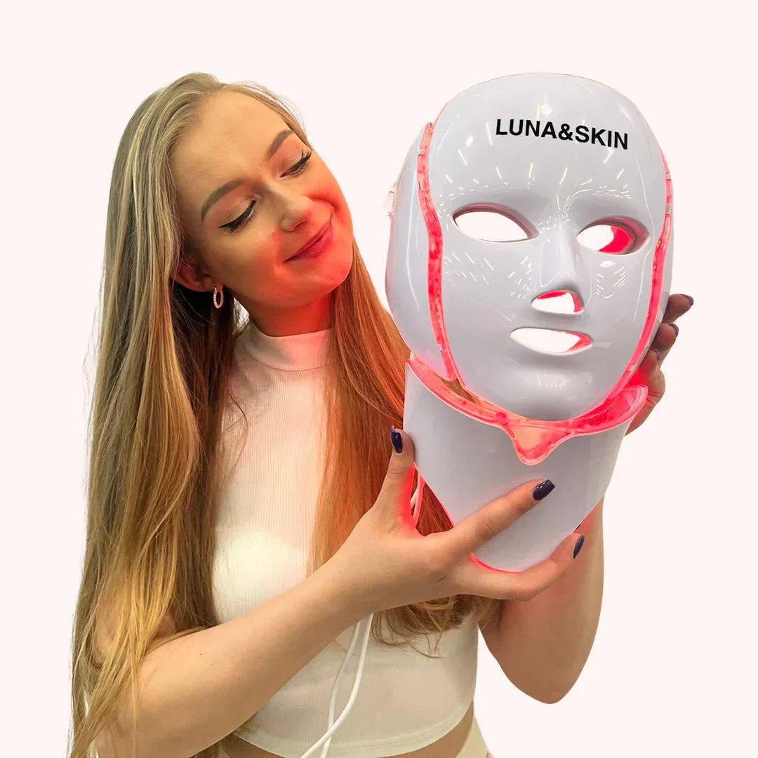 NovaGlow RegenMask - Hudfornyende LED ansigts- og nakkemaske