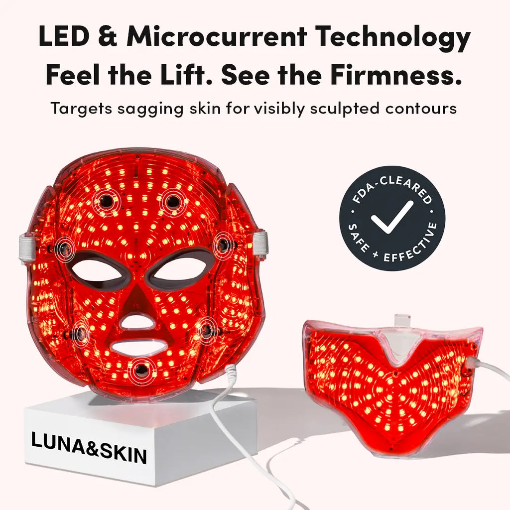 NovaGlow RegenMask - Hudfornyende LED ansigts- og nakkemaske