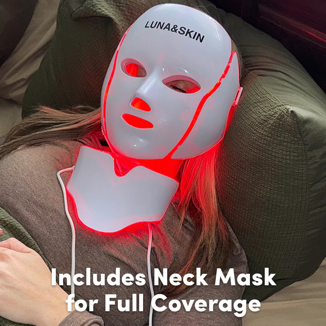 NovaGlow RegenMask - Hudfornyende LED ansigts- og nakkemaske