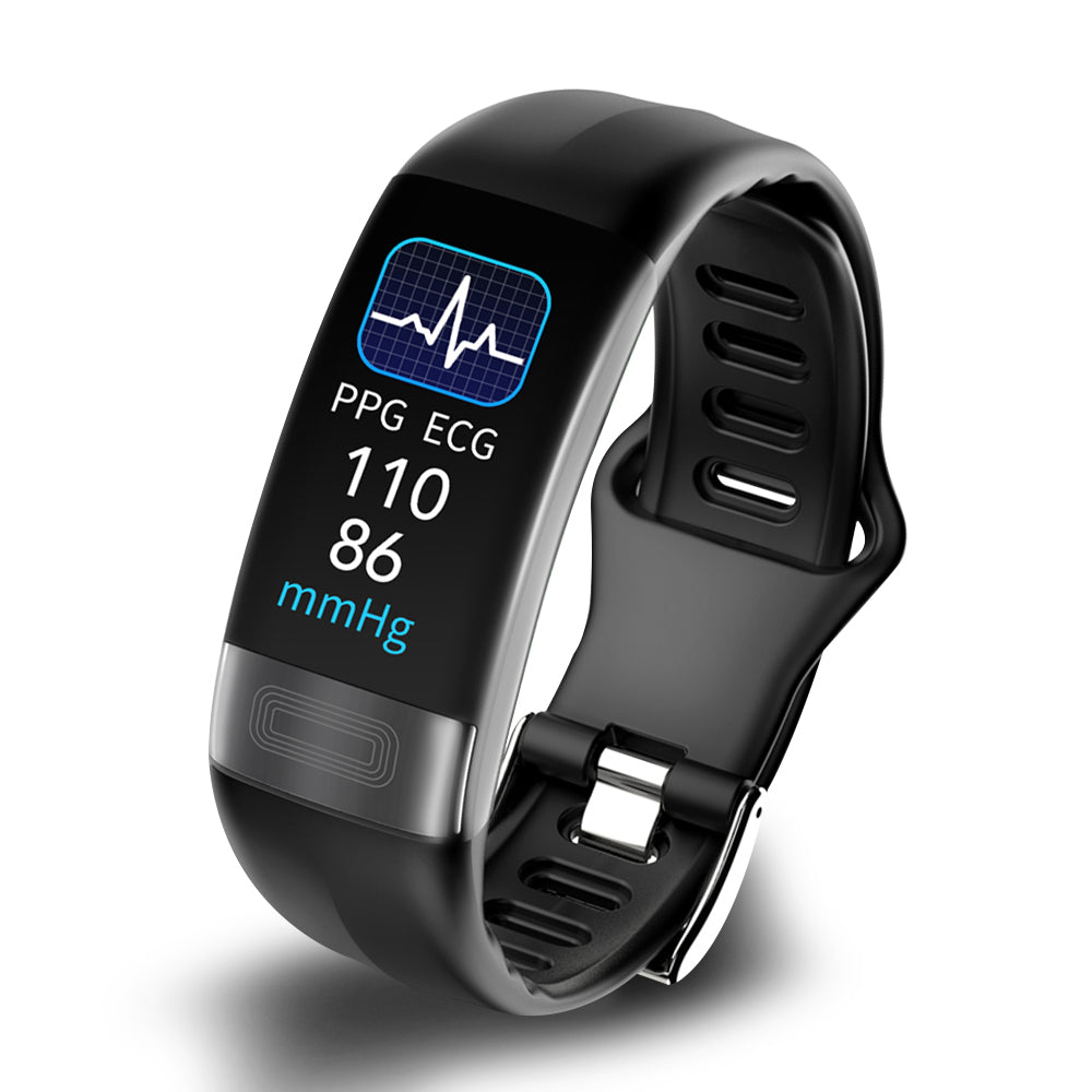 Smart Wristband Blood Pressure Monitor With ECG, Heart Rate, SpO2 And Sleep Tracker
