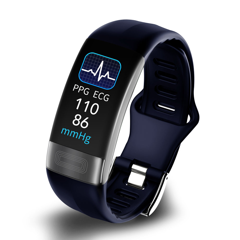 Smart Wristband Blood Pressure Monitor With ECG, Heart Rate, SpO2 And Sleep Tracker