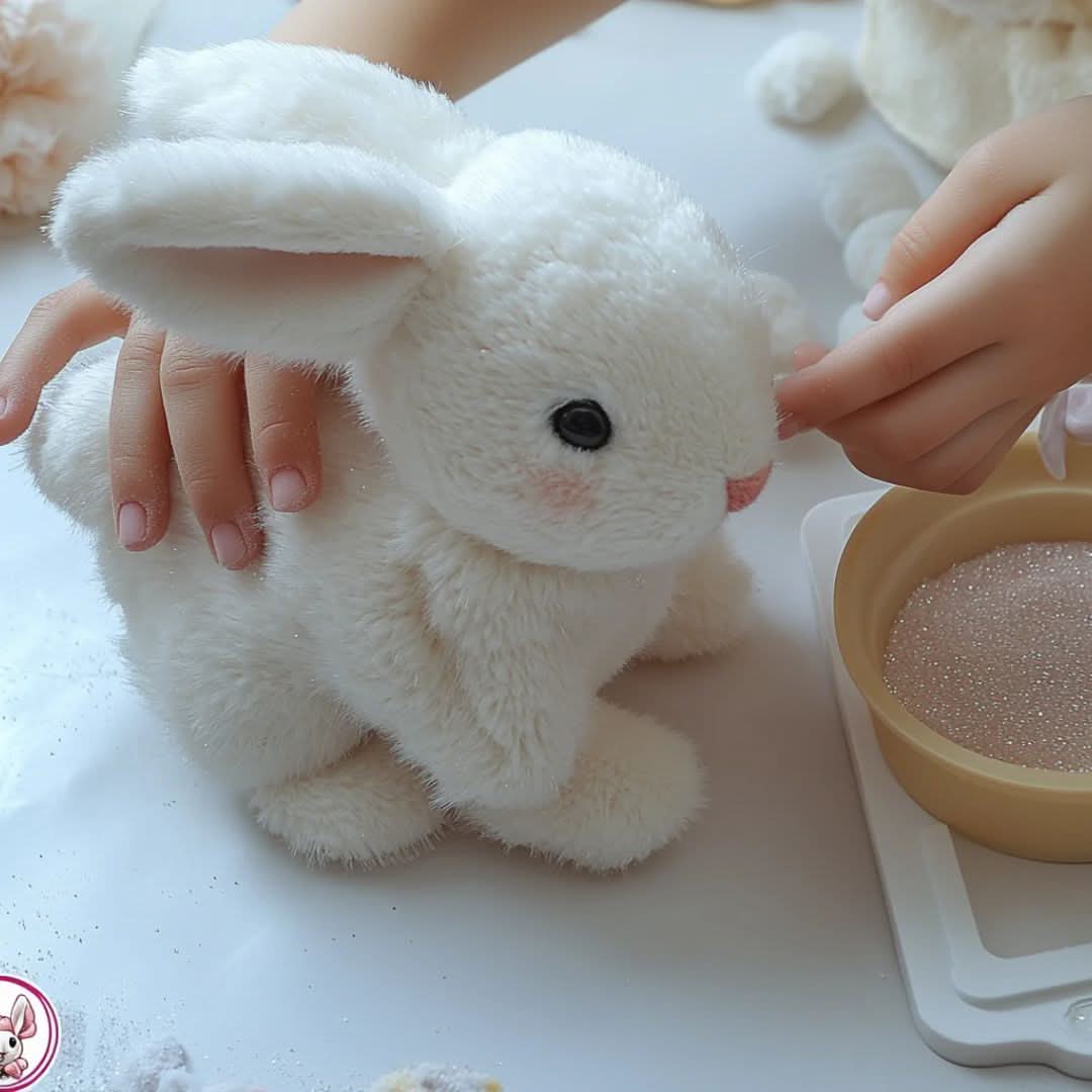 عروسک نرم خرگوش پرش‌کن پایین تعاملی جامپارو برای کودکان