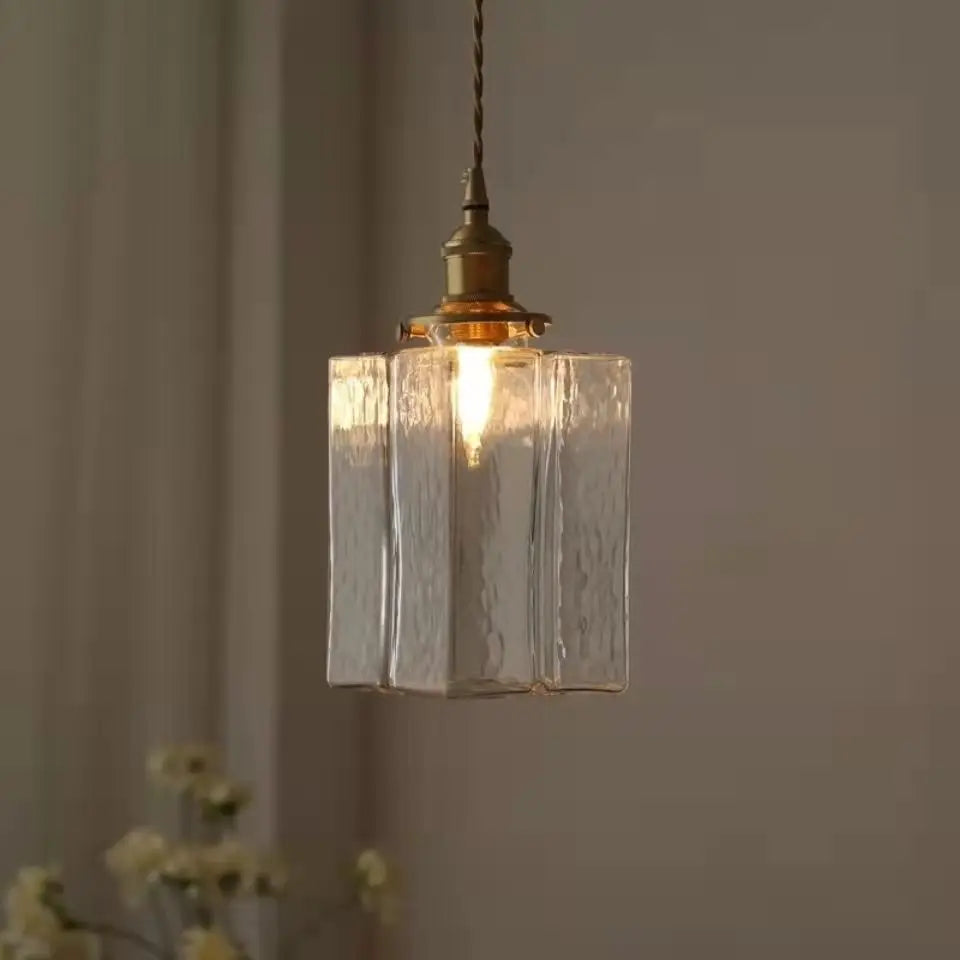 Aurelle Vintage Glass Pendant Light for Timeless Interiors