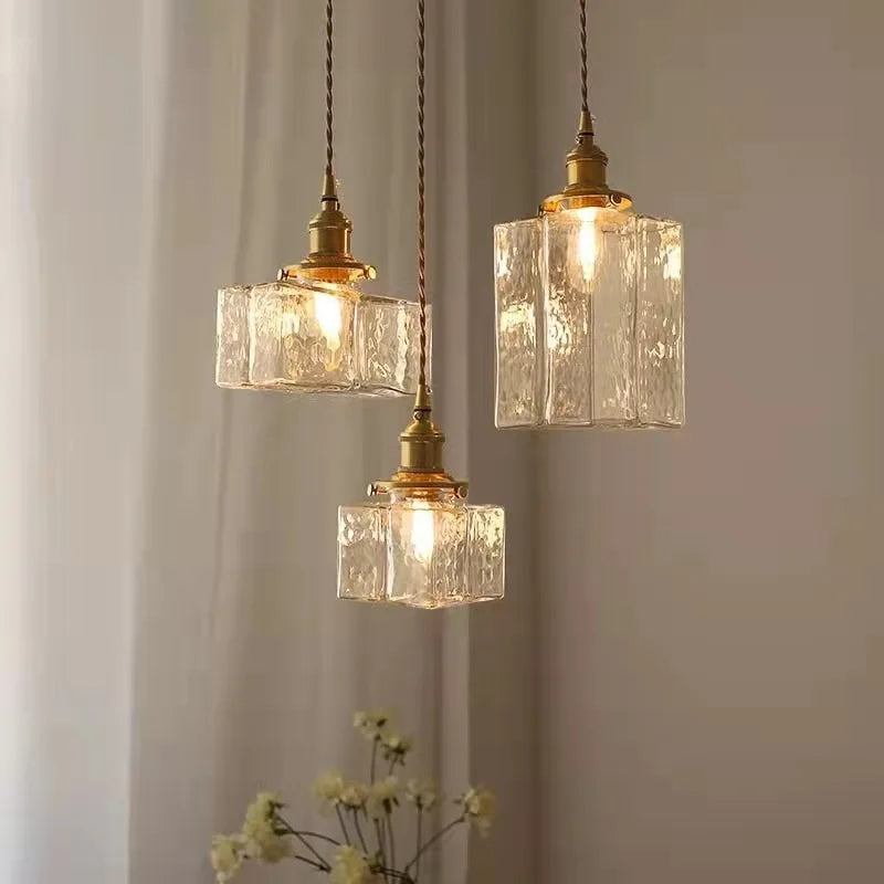 Aurelle Vintage Glass Pendant Light for Timeless Interiors