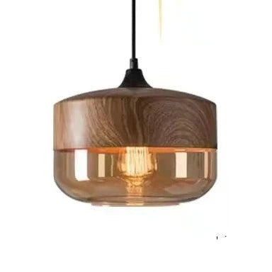 Aeris Mouth-Blown Glass Pendant With Adjustable Cable