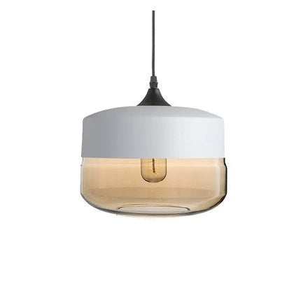 Aeris Mouth-Blown Glass Pendant With Adjustable Cable