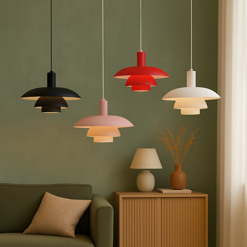 Lampada a sospensione stile danese Lumara per sala da pranzo e soggiorno