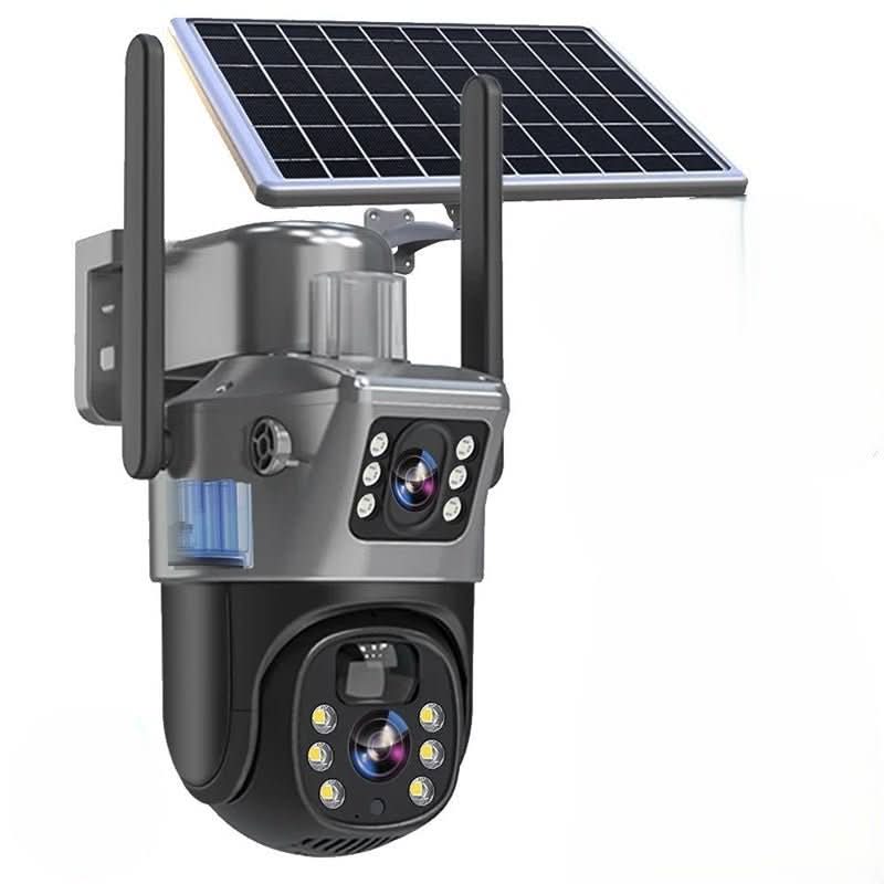 Telecamera di Sicurezza Wireless NovaGuard Solar 4K con Pannello Solare e Vista a 360 Gradi