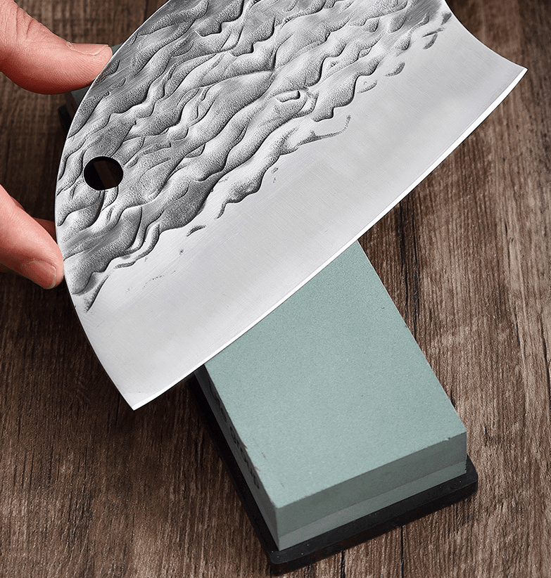Ardent Cleaver Knife Handmade Limited Edition Caveman Damascus Resin Blade