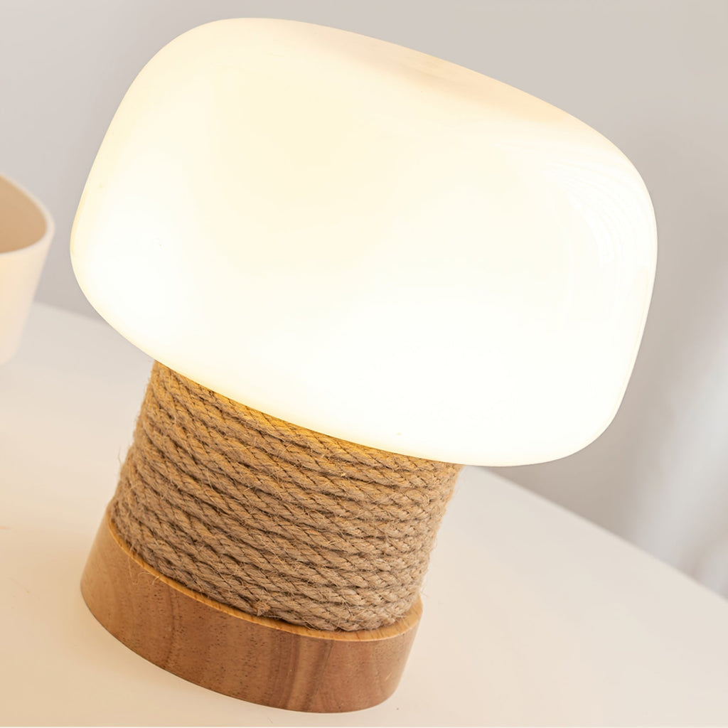 Aurelium | Minimalist LED Table Lamp With Wood Base