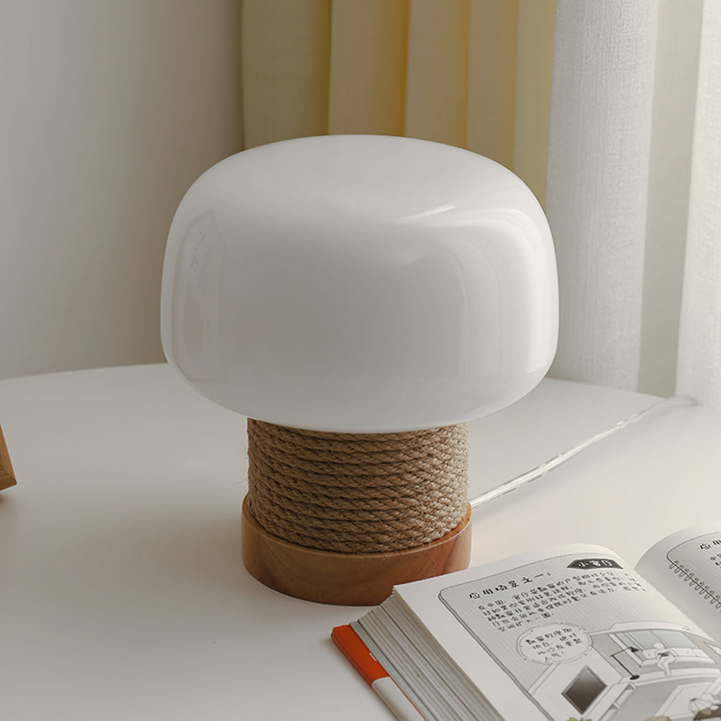 Aurelium | Minimalist LED Table Lamp With Wood Base