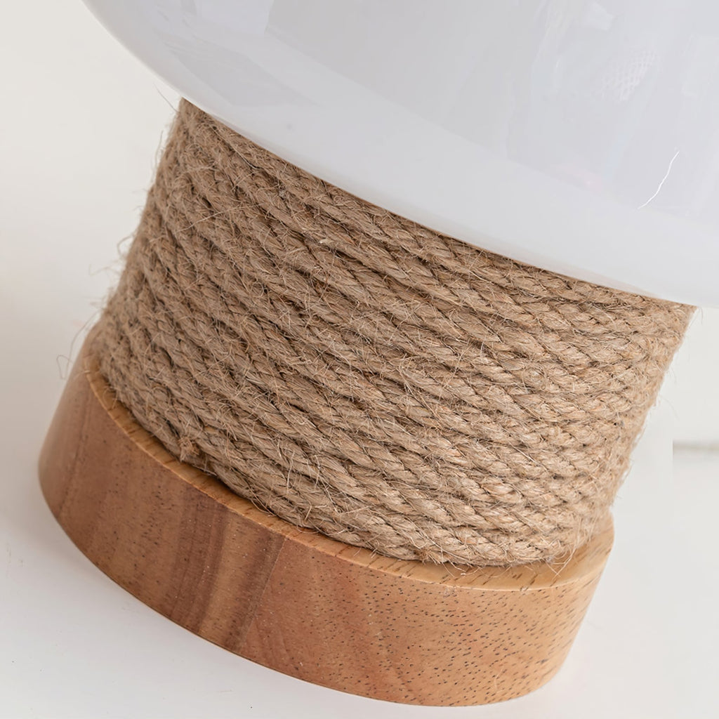 Aurelium | Minimalist LED Table Lamp With Wood Base