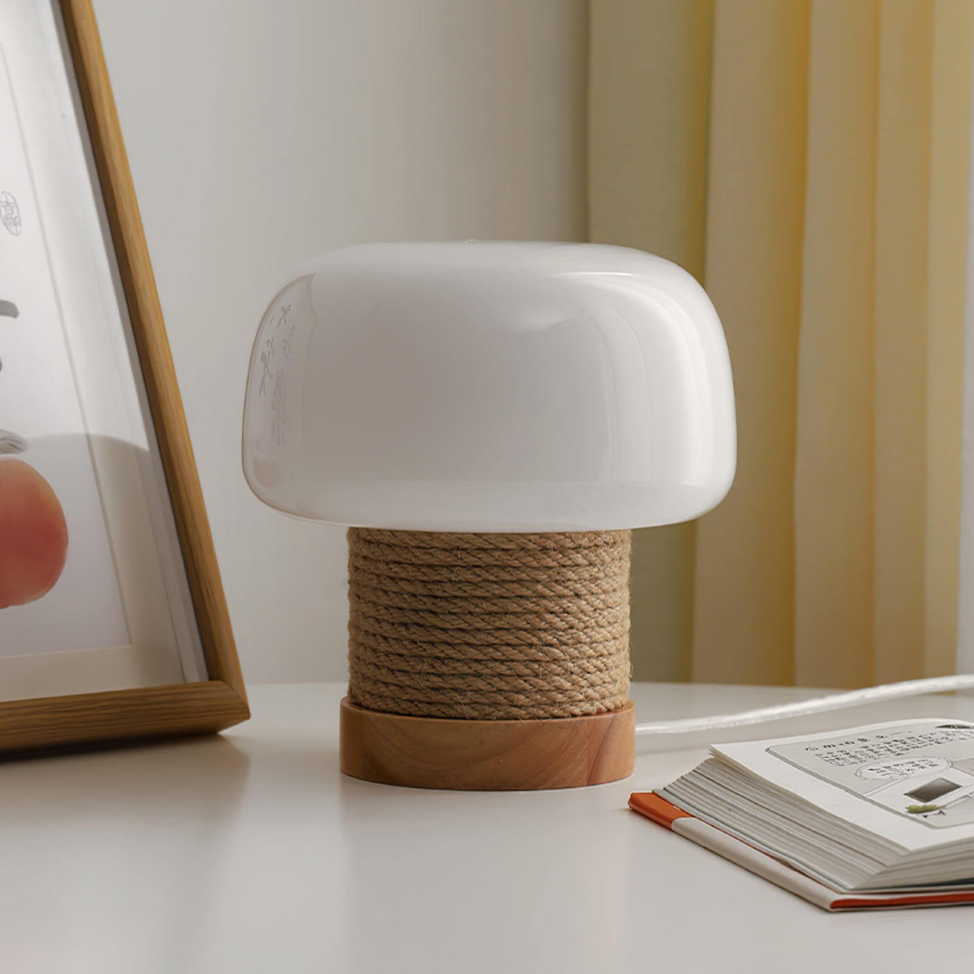 Aurelium | Minimalist LED Table Lamp With Wood Base