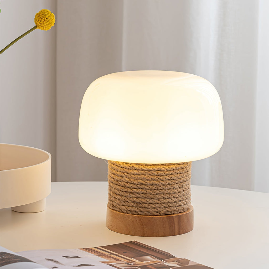 Aurelium | Minimalist LED Table Lamp With Wood Base
