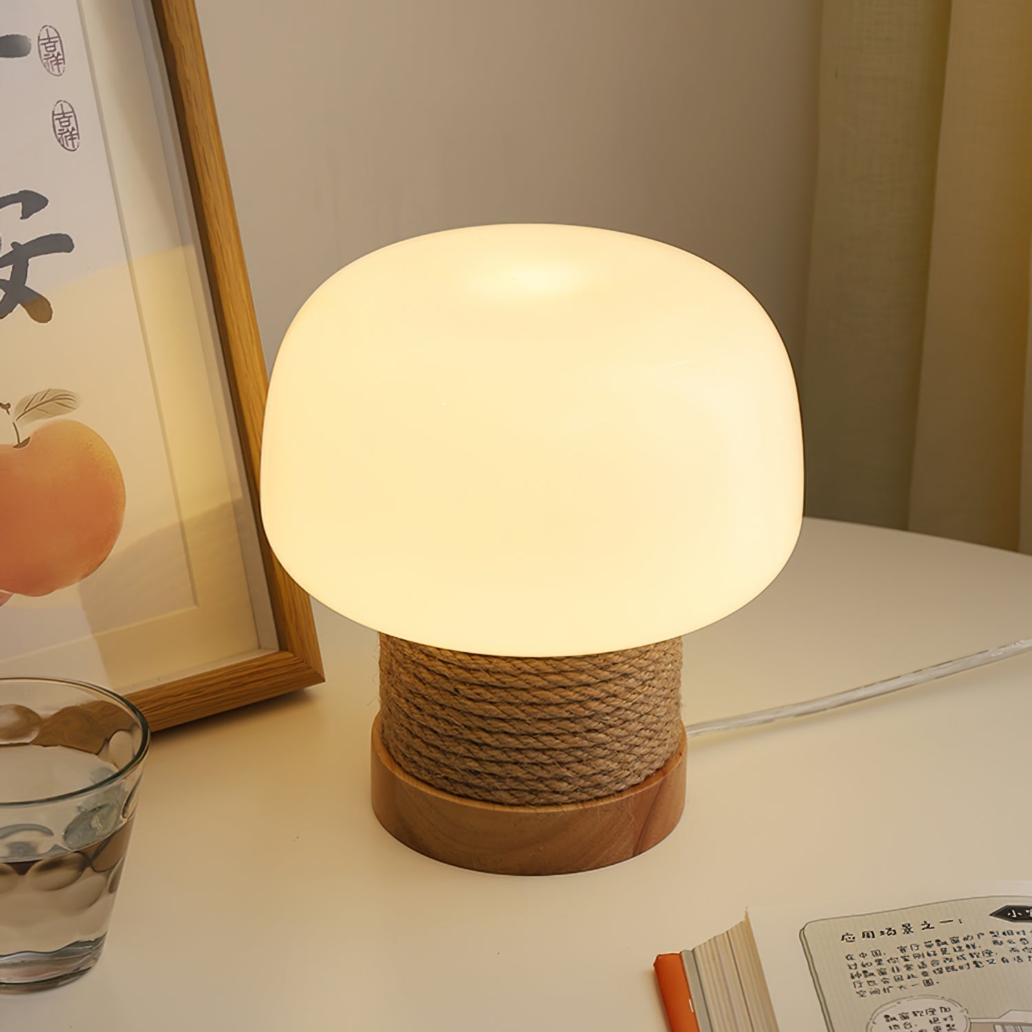 Aurelium | Minimalist LED Table Lamp With Wood Base