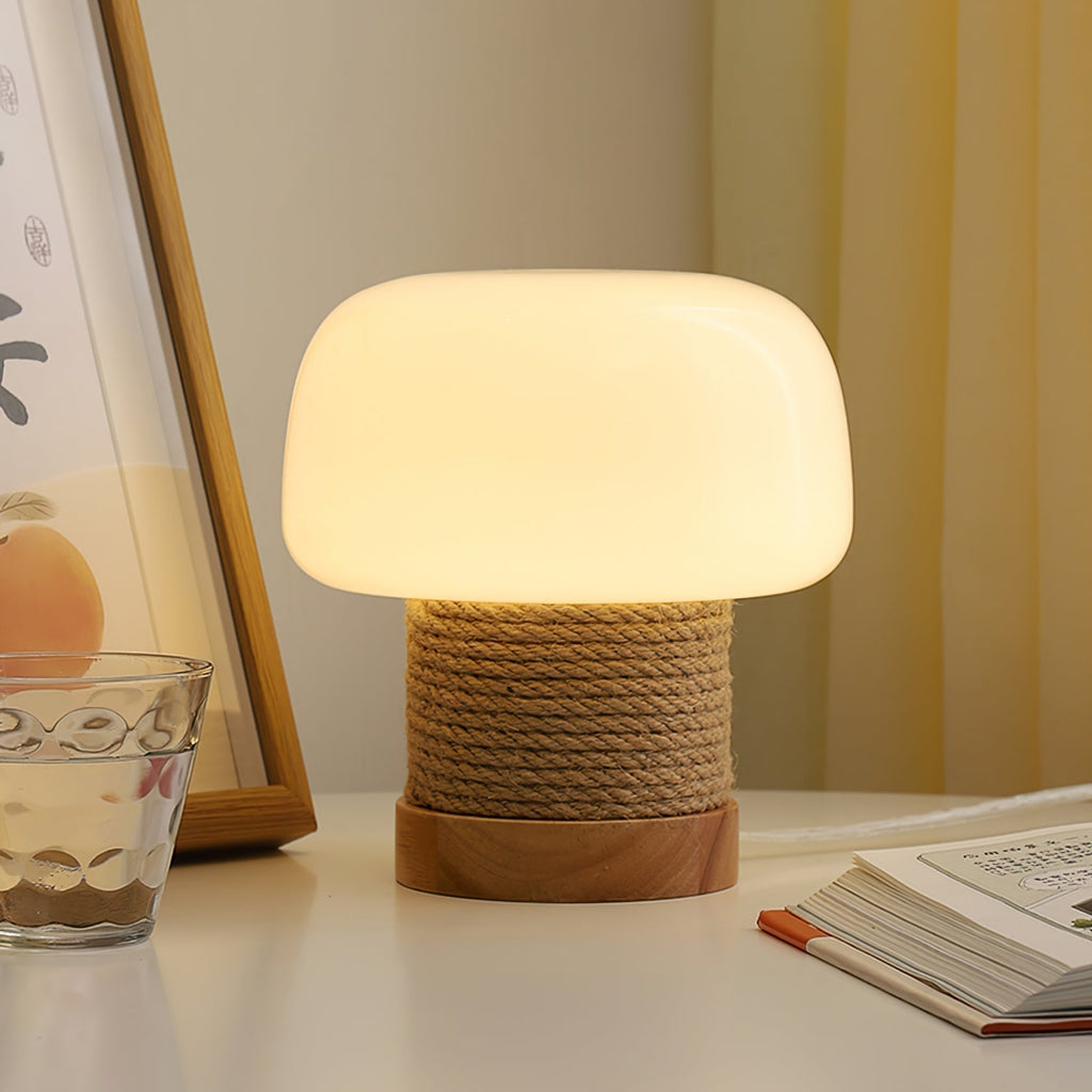 Aurelium | Minimalist LED Table Lamp With Wood Base