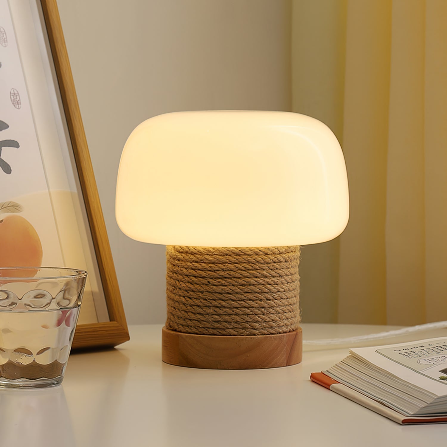 Aurelium | Minimalist LED Table Lamp With Wood Base