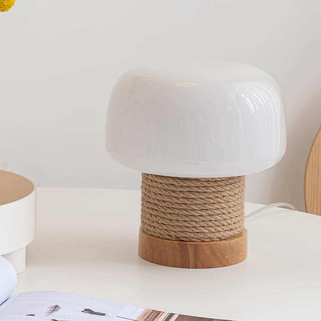 Aurelium | Minimalist LED Table Lamp With Wood Base