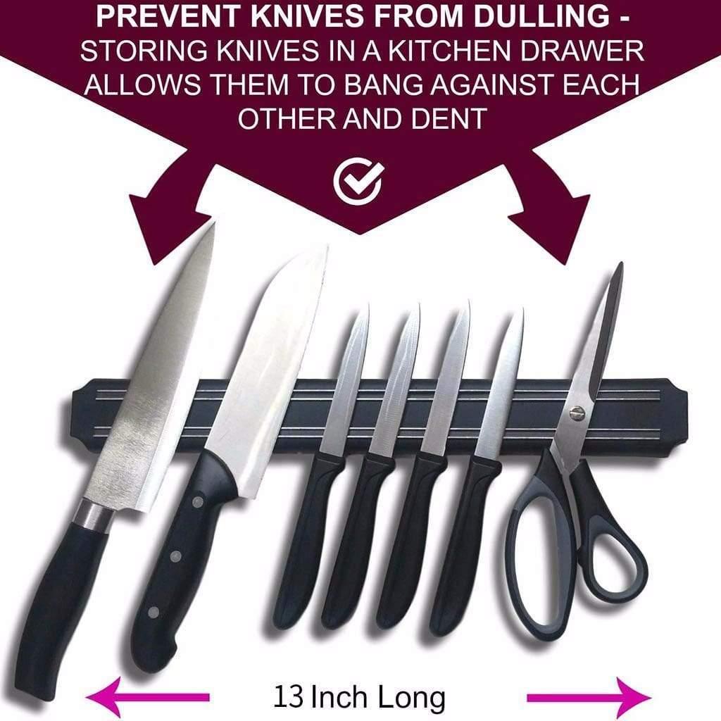 StellarLock Magnetic Knife Holder Wall Mount Easy Access