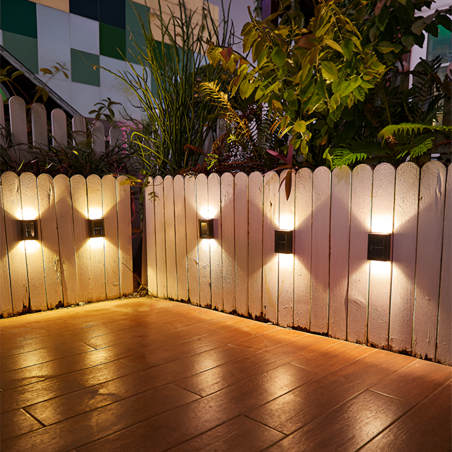 AstraLume Solar Outdoor LED Wall Light IP65 Waterproof Black