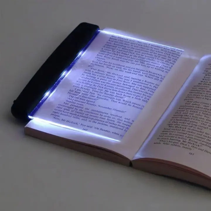 LED stolní lampa na čtení s plochým panelem, noční světlo se dvěma úrovněmi jasu a ochranou zraku