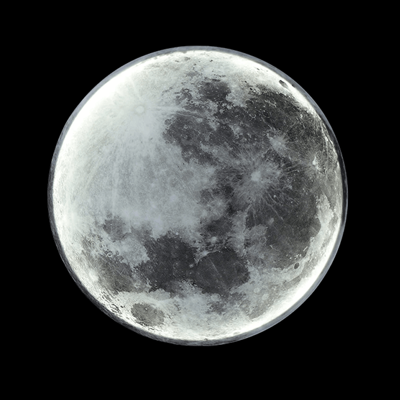 LED moon lamp with color change & dimmable 4
