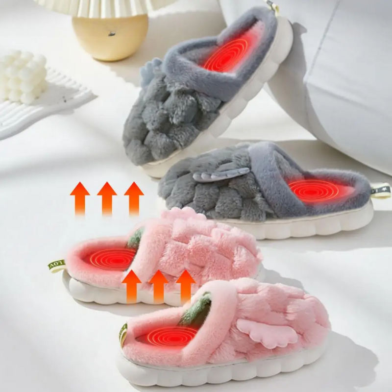 دمپایی‌های گرم‌شونده SnugPair با منبع تغذیه USB برای شب‌های گرم و دلپذیر زمستانی