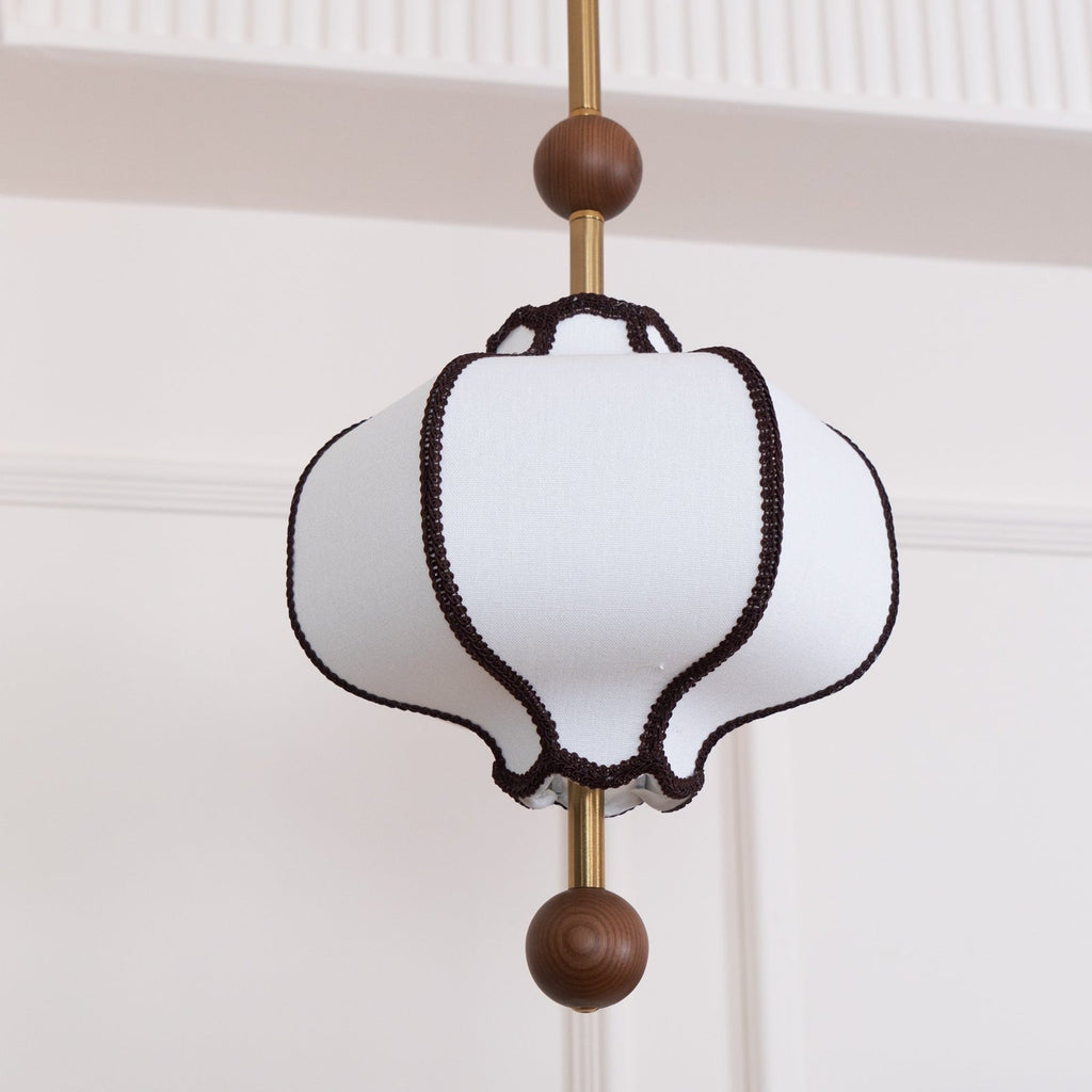 Lyara Nordic zachte stoffen lantaarn hanglamp voor gezellige woonkamers