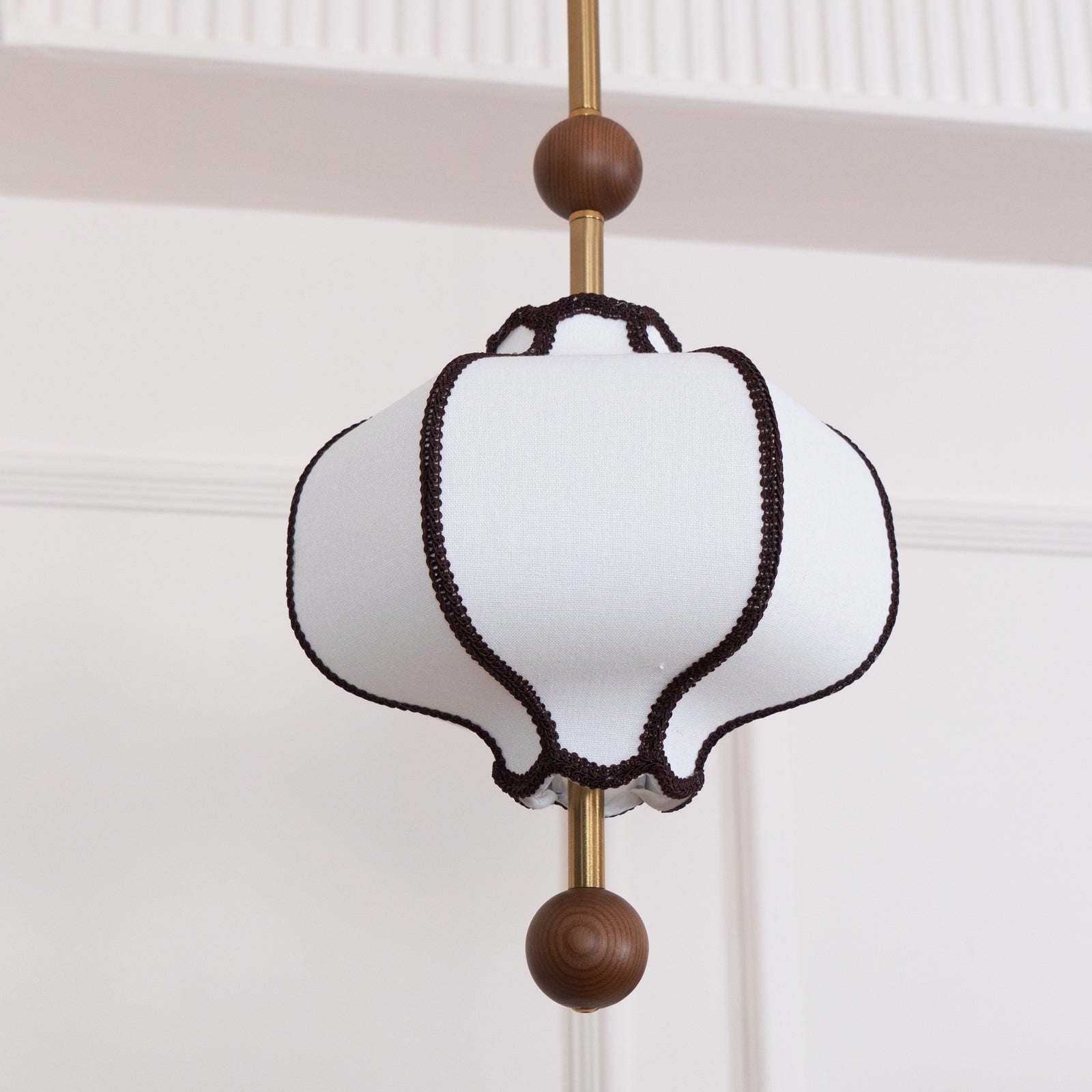 Lyara Nordic zachte stoffen lantaarn hanglamp voor gezellige woonkamers