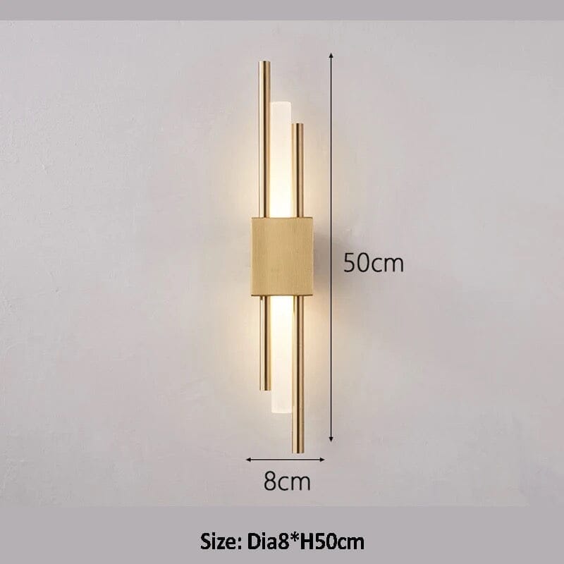 چراغ دیواری نوردیک لایرا با نورپردازی محیطی مینیمالیستی