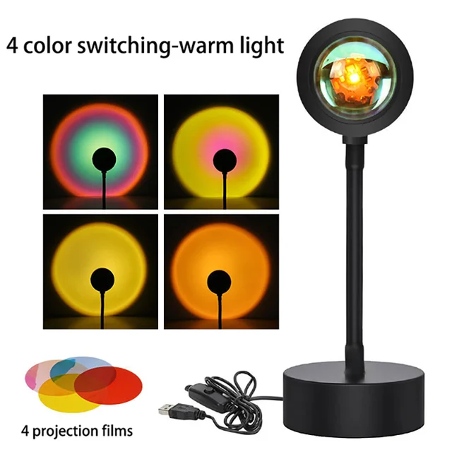 Aurelia SunGlow LED Sunset Ball Table Lamp for Warm Ambiance