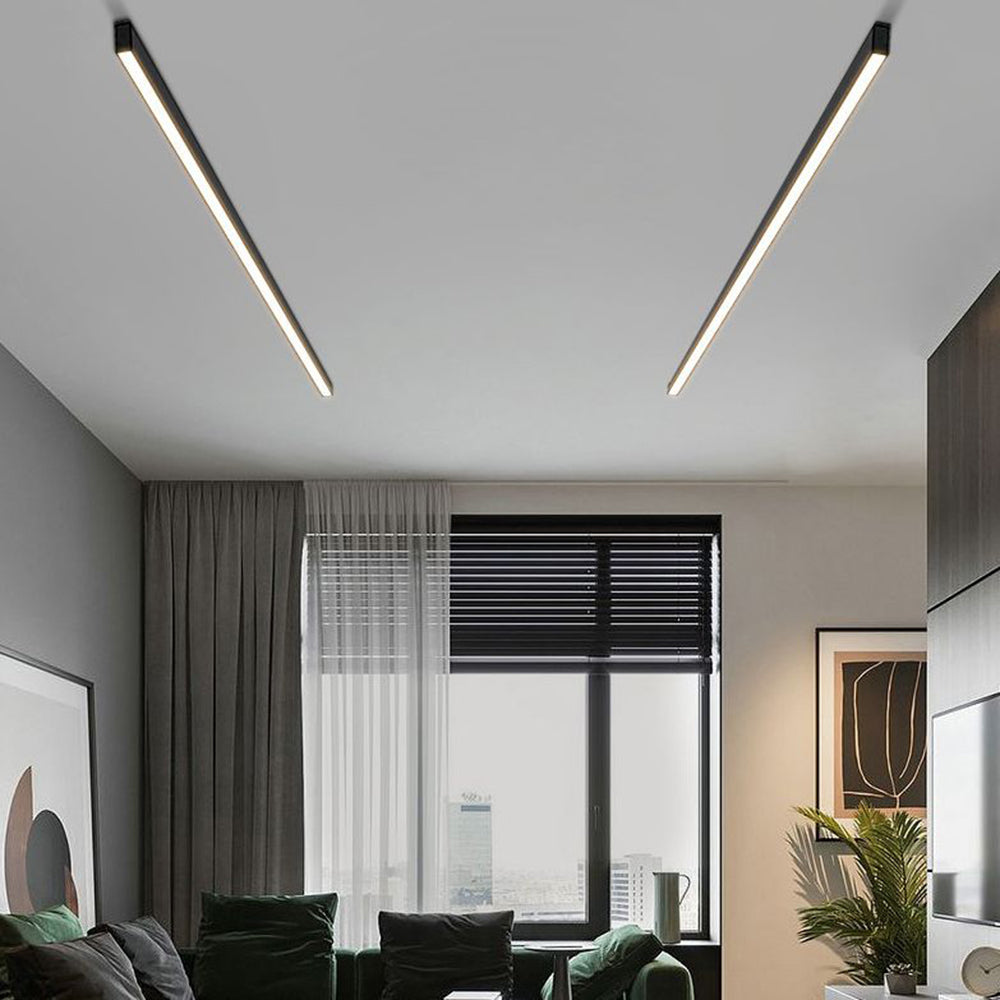 LyraLine Linear LED Ceiling Light Dimmable Metal and Acrylic