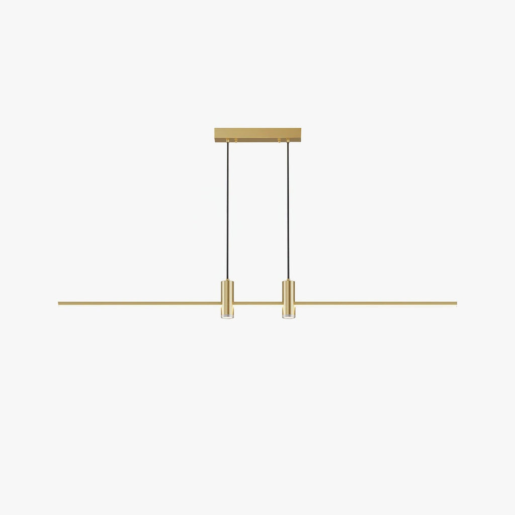 Lampada a sospensione lineare in metallo Kirrea LED | Design minimalista rettangolare