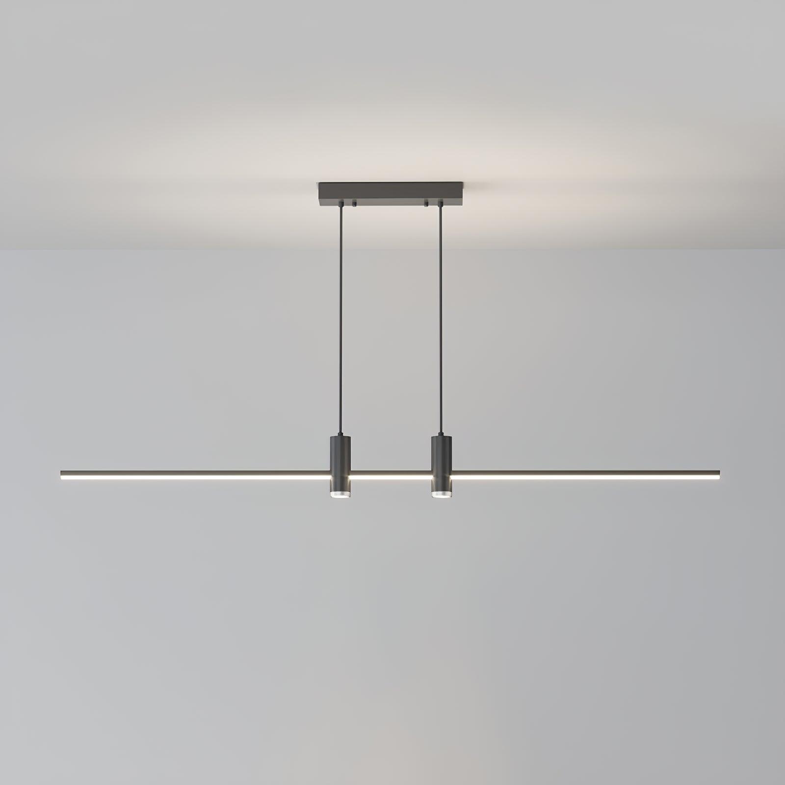 Lampada a sospensione lineare in metallo Kirrea LED | Design minimalista rettangolare