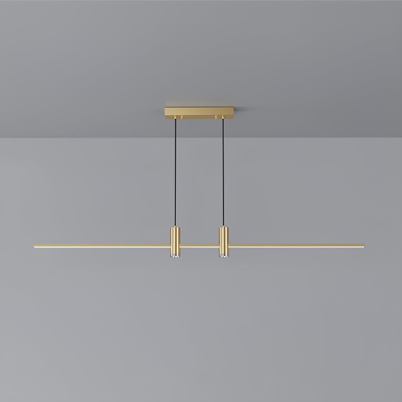 Quorra | Minimalistické obdélníkové LED závěsné svítidlo do jídelny