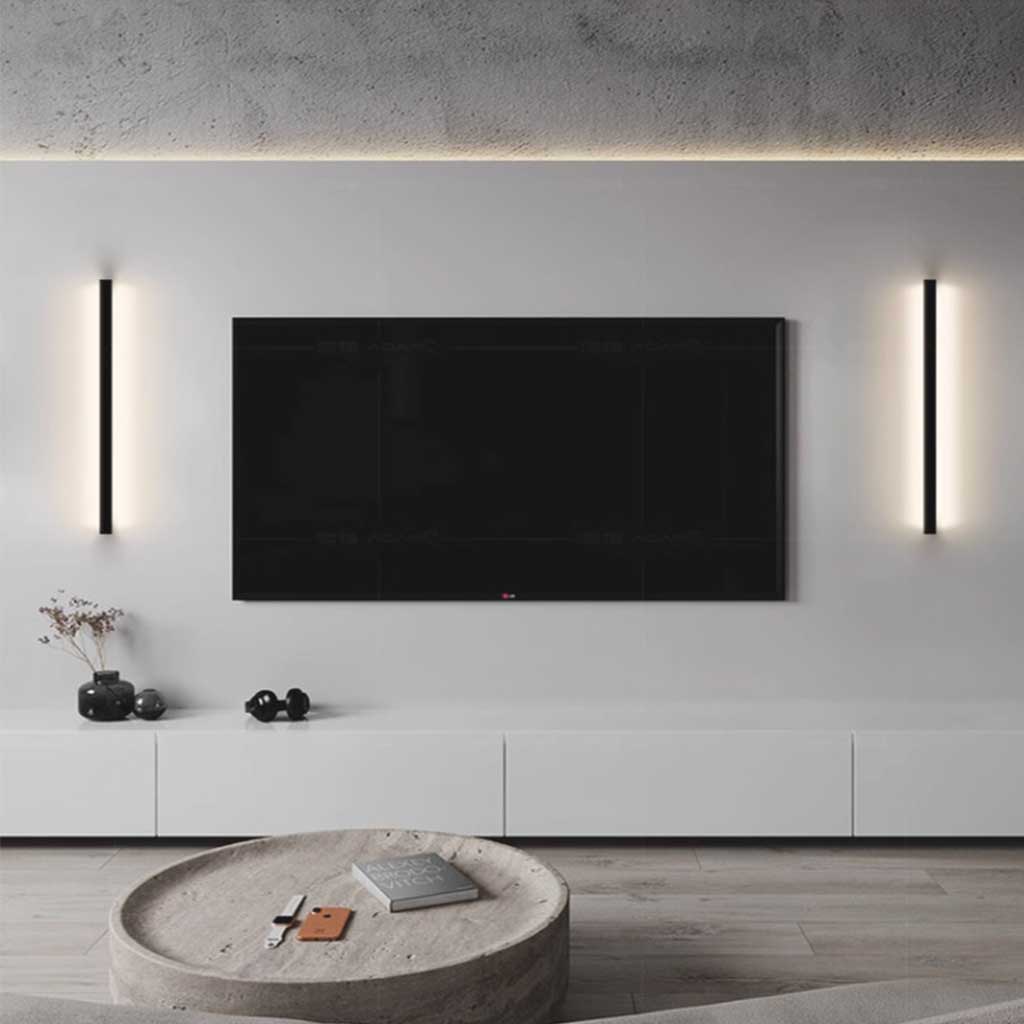 چراغ دیواری بار خطی بلند مینیمالیستی LED قابل تنظیم روشنایی