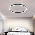 Lampa sufitowa HaloLuxe Ring LED w kolorze czarnym i złotym, ściemnialna