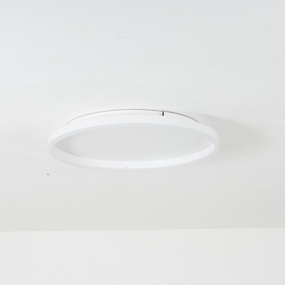 Lampada da soffitto LED Aurelia Ring in nero e oro dimmerabile