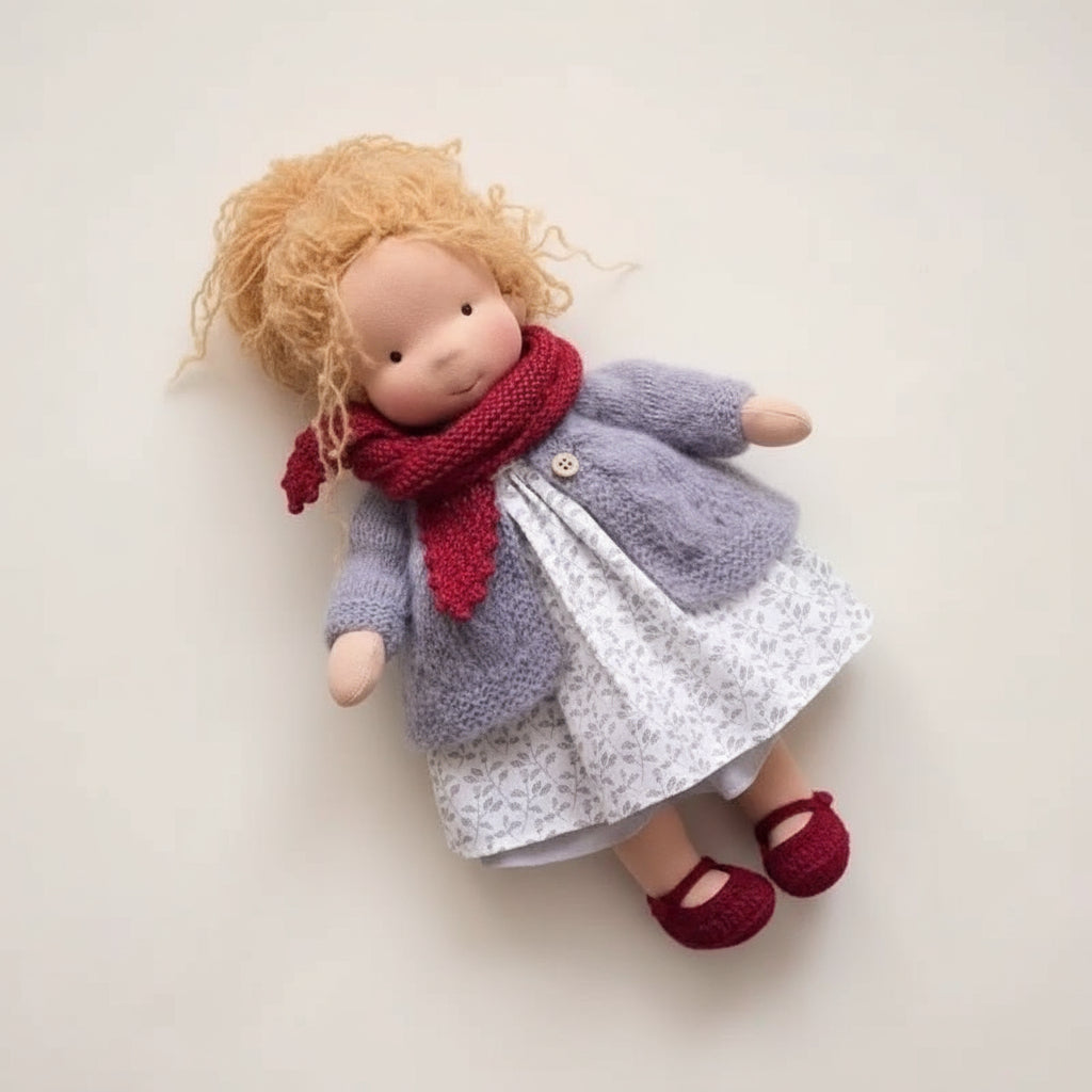 Aurelia Handmade Waldorf Doll Made Of Cotton For Creative Play