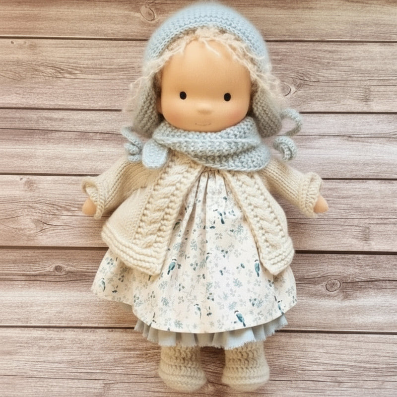 Aurelia Handmade Waldorf Doll Made Of Cotton For Creative Play