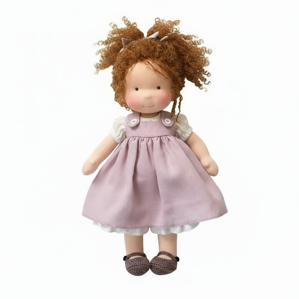 Aurelia Handmade Waldorf Doll Made Of Cotton For Creative Play