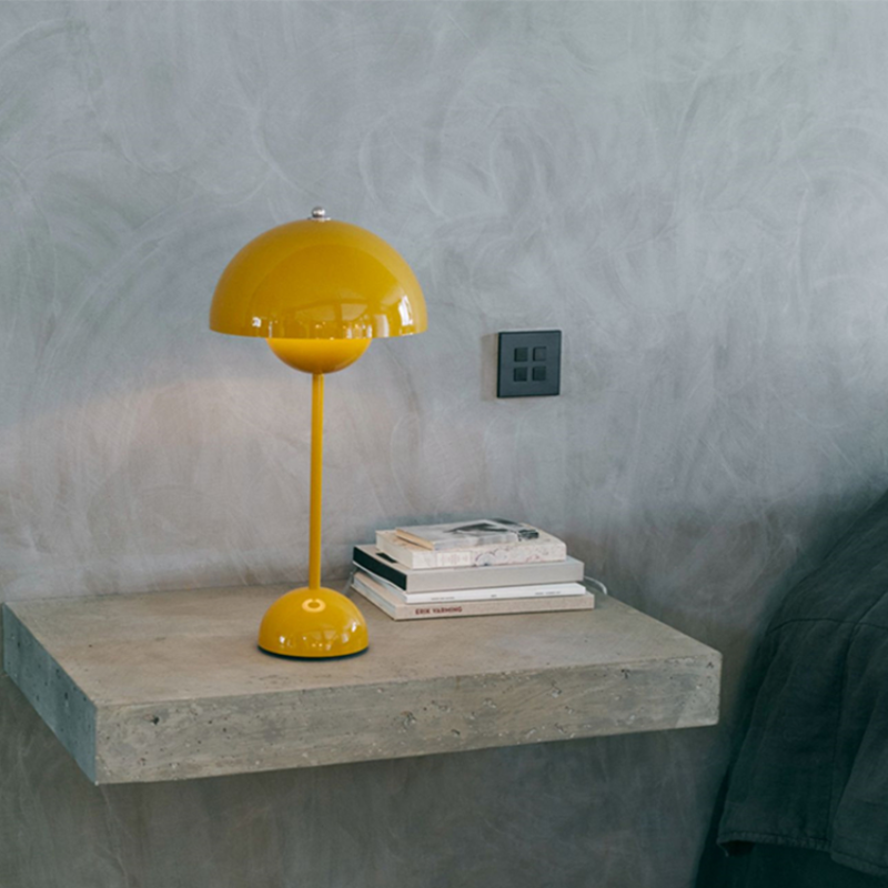 NexLume Modern Metal LED Table Lamp With Warm White Light