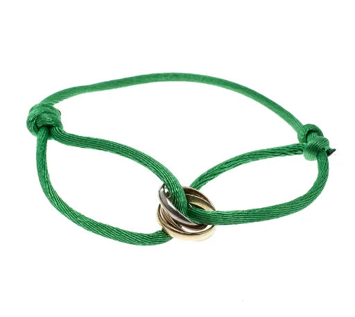 Simple Cord Bracelet With Rose Gold Infinity Charm