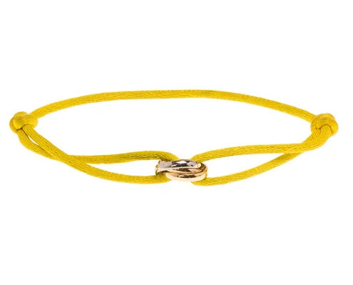 Simple Cord Bracelet With Rose Gold Infinity Charm