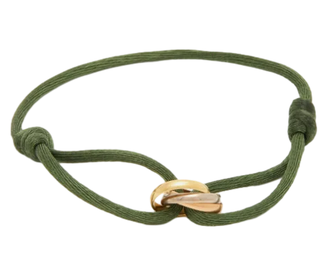 Simple Cord Bracelet With Rose Gold Infinity Charm