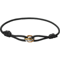 Simple Cord Bracelet With Rose Gold Infinity Charm