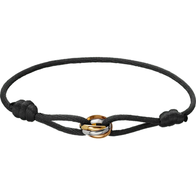 Simple Cord Bracelet With Rose Gold Infinity Charm