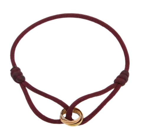 Simple Cord Bracelet With Rose Gold Infinity Charm