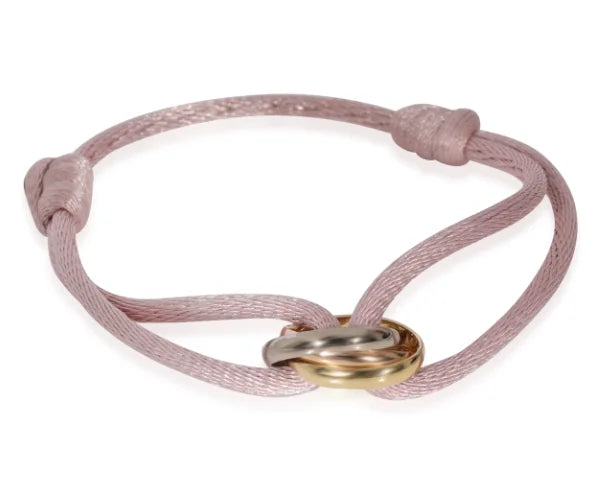 Simple Cord Bracelet With Rose Gold Infinity Charm