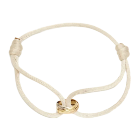 Simple Cord Bracelet With Rose Gold Infinity Charm